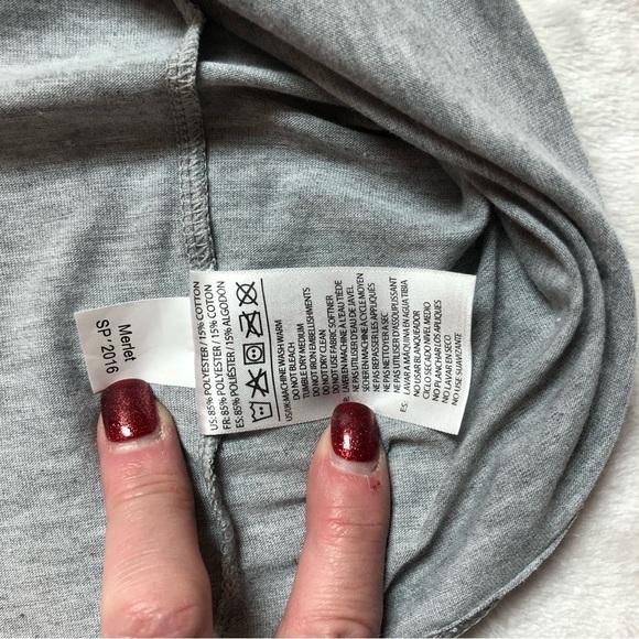 𝅺fox Racing Long Sleeve Grey Top with White Fox Logo Size Medium - Picture 6 of 13